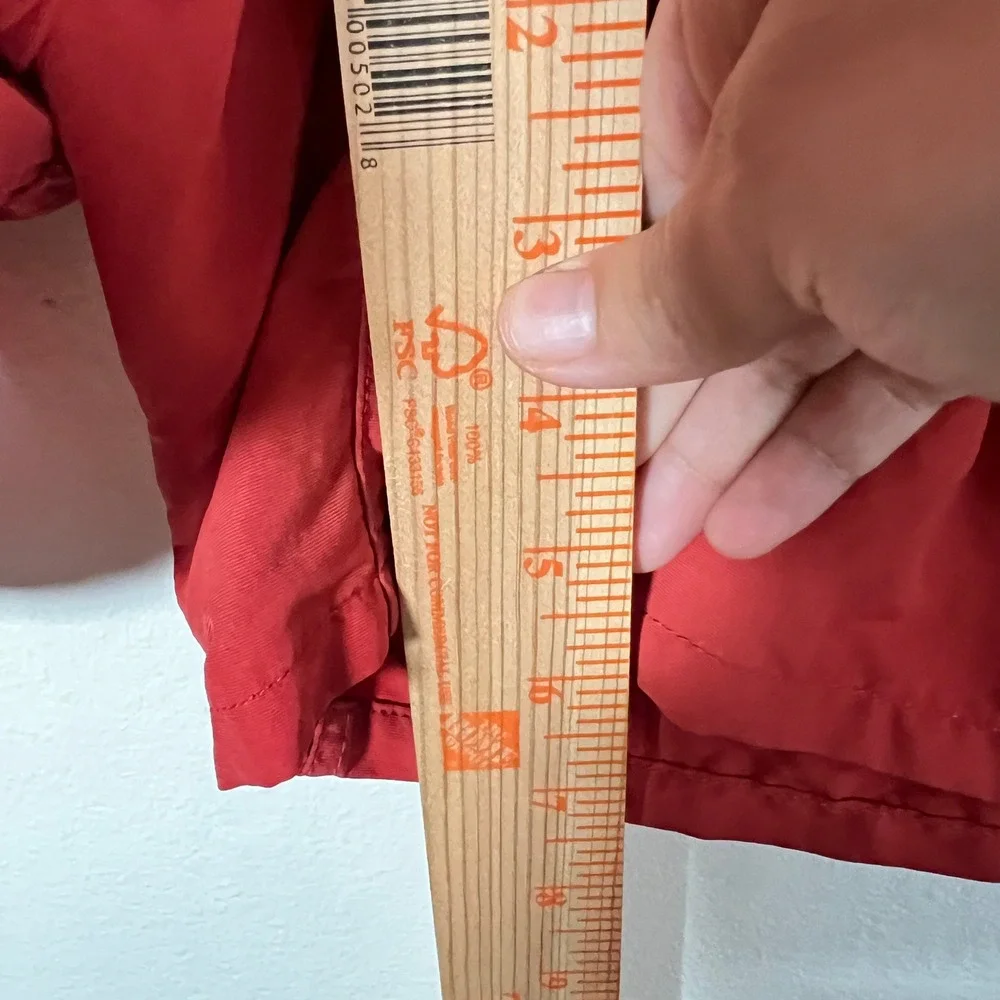 Uniqlo Swim Trunks Mens XL Shorts Orange Mesh Lined Quick Dry